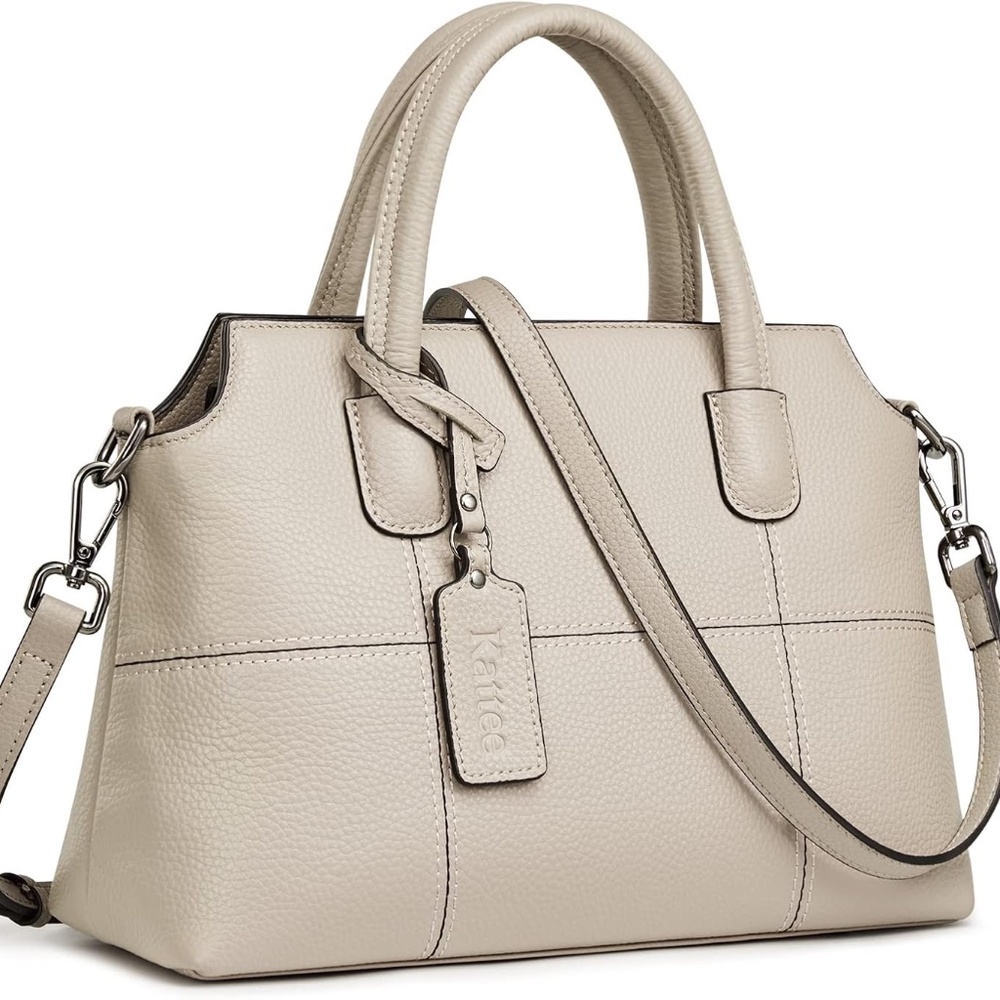 Kattee Medium Genuine Leather Top-Handle, Crossbody, Shoulder Bag